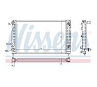 Radiatore Raffreddamento Motore Auto Nissens per Audi A4 8D2 B5 8D5 4B C5