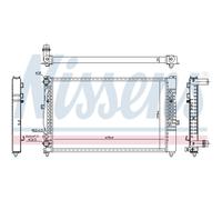 Radiatore Raffreddamento Motore Auto Nissens per Audi A4 8D2 B5 8D5 4B C5 LED VW