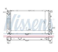 Radiatore Alette di raffreddamento saldate 60757A NISSENS per BMW 3 Compact 3