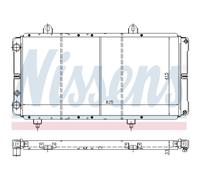 Radiatore Raffreddamento Motore Auto Nissens per Citroën C25 Bus 280_ 290_