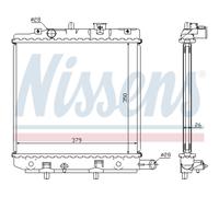 Radiatore Alette di raffreddamento saldate 62455A NISSENS per MAZDA DEMIO