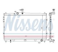 NISSENS 67095 Radiatore motore