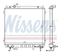 Radiatore Raffreddamento Motore Auto Nissens per Hyundai Terracan Colori HP
