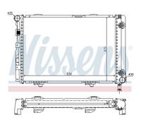 Radiatore Raffreddamento Motore Auto Nissens per Mercedes-Benz Saloon W124 Combo