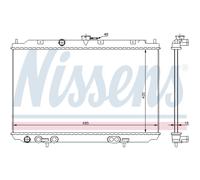 NISSENS 68718 Radiatore motore