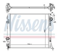 NISSENS Radiatore motore