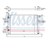 NISSENS 632481 Radiatore motore