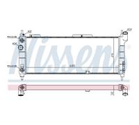 Radiatore Raffreddamento Motore Auto Nissens per Opel Corsa B 73_ 78_ 79_ ,Tigra