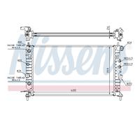 Radiatore Alette di raffreddamento montate meccanicamente 63078 NISSENS per OPEL