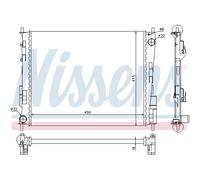 Radiatore Raffreddamento Motore Auto Nissens per Renault Twingo II CN0_ Wind E4M