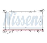 NISSENS 67706A Radiatore motore