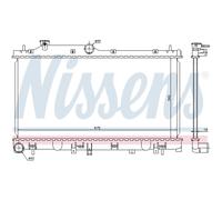 Radiatore Raffreddamento Motore Auto Nissens per Subaru Legacy V Stazione Wagon