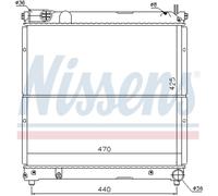 Radiatore, raffreddamento motore NISSENS 64163