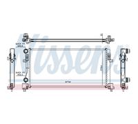 Radiatore Raffreddamento Motore Auto Nissens per VW Golf VII 5G1 BE1