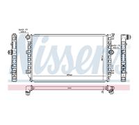 Radiatore Raffreddamento Motore Auto Nissens per VW Tiguan 5N_Sharan 7N Seat