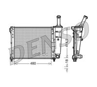 DENSO DRM09161 Radiatore, Raffreddamento motore per FIAT,FORD