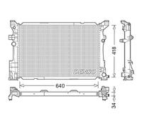 Denso Radiatore motore DRM17054 per Mercedes-Benz Classe B W246 e GLA