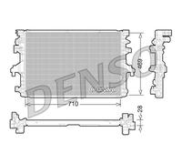 DENSO Radiatore Acqua Motore Alluminio per VW Multivan V 7HM 7HN 7HF 7EF 7EM 7EN