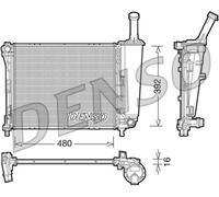 DENSO Radiatore motore DRM09088 Alluminio per Ford KA, Fiat 500, Panda Van