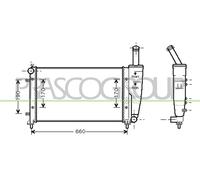 PRASCO FT340R004 Radiatore motore