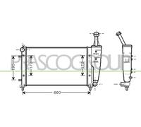 Radiatore Raffreddamento Motore Prasco LA002R003 Prascoselection per Lancia