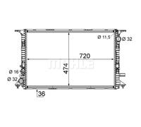 Mahle CR 1201 000S Refrigeratore per Liquido refrigerante
