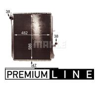 Mahle Original Radiatore raffreddamento motore CR 215 000P per MERCEDES-BENZ
