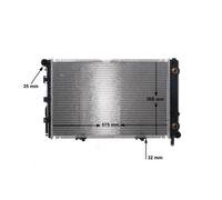 Radiatore Raffreddamento Motore MAHLE Per MERCEDES 190 (W201)