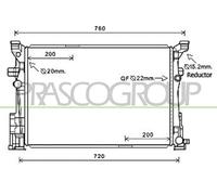 PRASCO ME328R002 Radiatore motore