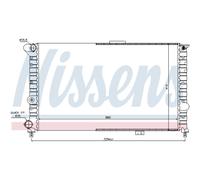 NISSENS 60054 Radiatore motore