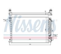 Radiatore, raffreddamento motore NISSENS 60241