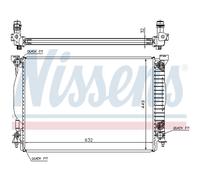 Radiatore Alette di raffreddamento saldate 60307A NISSENS per AUDI A4 B6 A4 B7