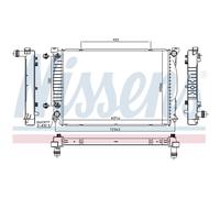 Radiatore, raffreddamento motore NISSENS 60329