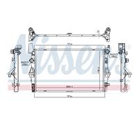 NISSENS 606022 Radiatore motore