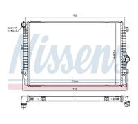Radiatore, raffreddamento motore NISSENS 606084