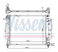 NISSENS 606159 Radiatore motore
