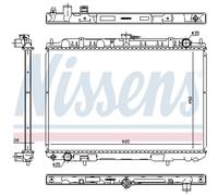 Radiatore Alette di raffreddamento saldate 606160 NISSENS per NISSAN X-TRAIL I