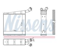 NISSENS 606334 Radiatore motore