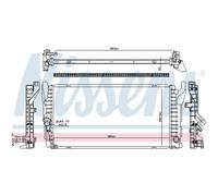 Nissens Radiatore raffreddamento motore 606385 - alette saldate - per MINI Mini One Cooper