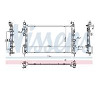 NISSENS 606390 Radiatore motore