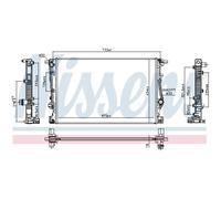 Radiatore Alette di raffreddamento saldate 606524 NISSENS