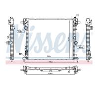 NISSENS 606571 Radiatore motore