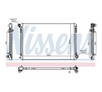 Radiatore Alette di raffreddamento saldate 606704 NISSENS
