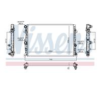 NISSENS Radiatore motore 606723