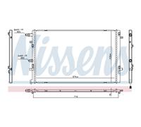 Radiatore, raffreddamento motore NISSENS 606762