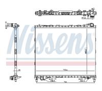 Radiatore, raffreddamento motore NISSENS 606799