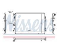 Radiatore, raffreddamento motore NISSENS 606911