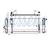 NISSENS 60815 Radiatore motore