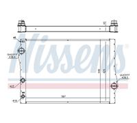 NISSENS 60823 Radiatore motore