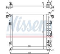 Radiatore, raffreddamento motore NISSENS 60998